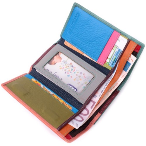 Гаманець ST Leather Шкіряний Різнокольоровий (19441)