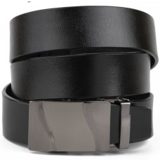 Ремінь Vintage Чоловічий з пряжкою хвиля Чорний (20250)