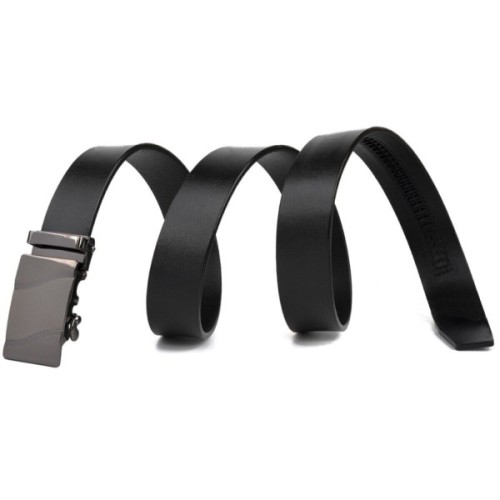 Ремінь Vintage Чоловічий з пряжкою хвиля Чорний (20250)