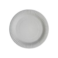 Тарілки одноразові Romus Картонні Білі D190 мм 100 шт. (Д19)