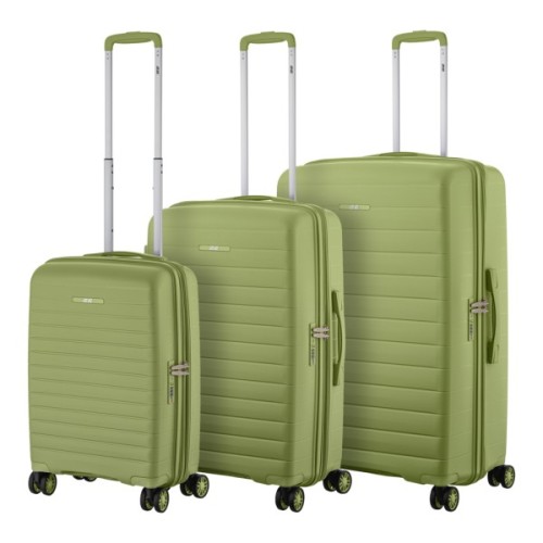 Набір валіз 2E Aero (L+M+S), оливково-зелені (2E-SPP-AERO-SET3-MG)