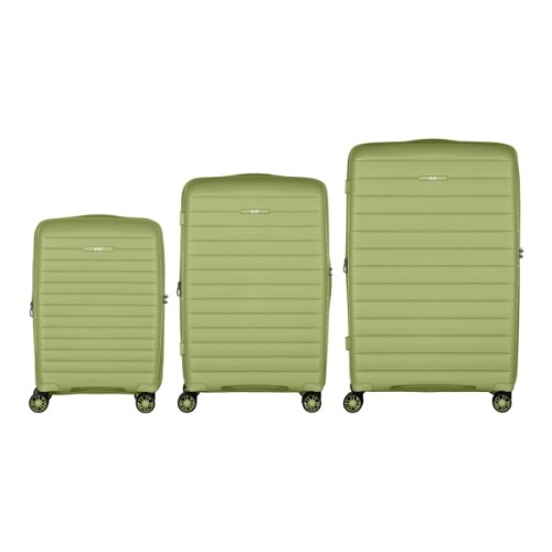 Набір валіз 2E Aero (L+M+S), оливково-зелені (2E-SPP-AERO-SET3-MG)