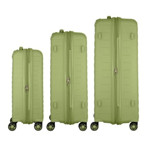 Набір валіз 2E Aero (L+M+S), оливково-зелені (2E-SPP-AERO-SET3-MG)