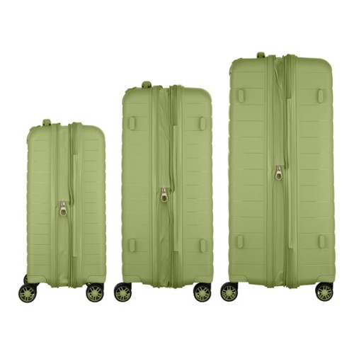 Набір валіз 2E Aero (L+M+S), оливково-зелені (2E-SPP-AERO-SET3-MG)