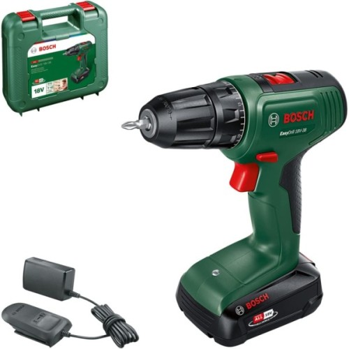 Шуруповерт Bosch EasyImpact 18V-38, 18V, 2Ah, 20-38Нм, 0-430-0-1630об/хв, кейс (0.603.9D8.003)