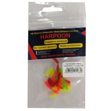 Силікон рибальський Harpoon Опариш 12*2мм П/Е європідвіс Color mix 50шт (7407000011839)