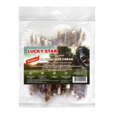 Ласощі для собак Lucky Star Куряче в'ялене м'ясо на кальцінованій паличці в тубі 500 г (4820144302268)