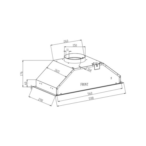 Витяжка кухонна Interline SMART S IX A/60/T