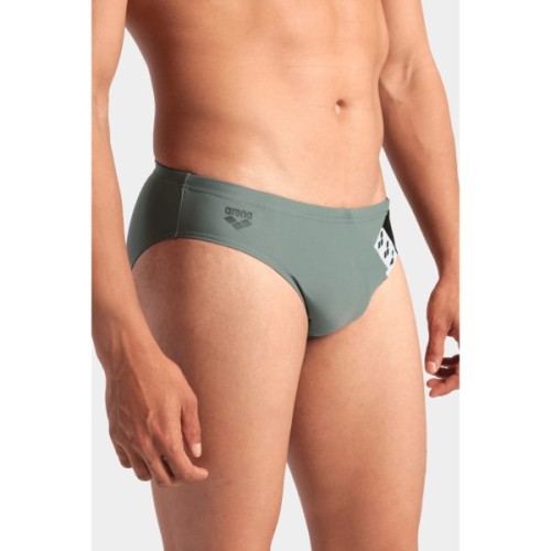 Плавки Arena Stripe Swim Briefs 007929-650 оливкй, чорний 90 (3468337395294)