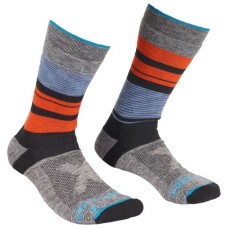Шкарпетки Ortovox All Mountain Mid Socks Warm Mns multicolour - 42-44 - сірий/помаранчевий (025.001.0125)