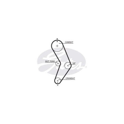 Комплект ременя ГРМ з помпой Gates KP15662XS