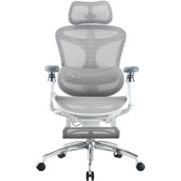 Офісне крісло Sihoo Крісло офісне з підставкою для ніг Sihoo DORO C300 Pro Mesh White with (DORO-C300-PRO-M102-JT)