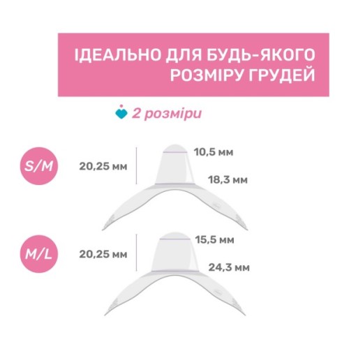 Захисна накладка на сосок Chicco розмір M-L (8058664070473) (09034.00)