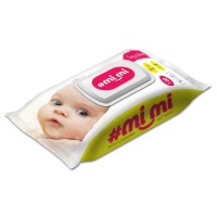 Дитячі вологі серветки Мі Мі з клапаном 78 шт (4820237500359)