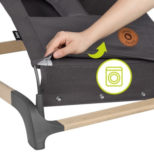 Крісло-гойдалка Lionelo шезлонг June grey stone (LO-JUNE GREY STONE)