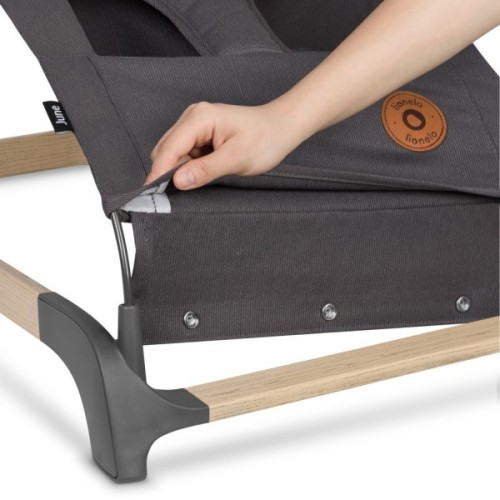 Крісло-гойдалка Lionelo шезлонг June grey stone (LO-JUNE GREY STONE)