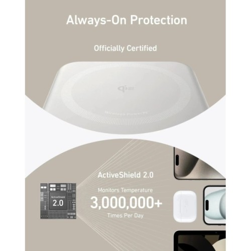 Батарея універсальна Anker 10000mAh MagGo Qi2/15W, PD, 27W, USB-C, white (A1654G21)