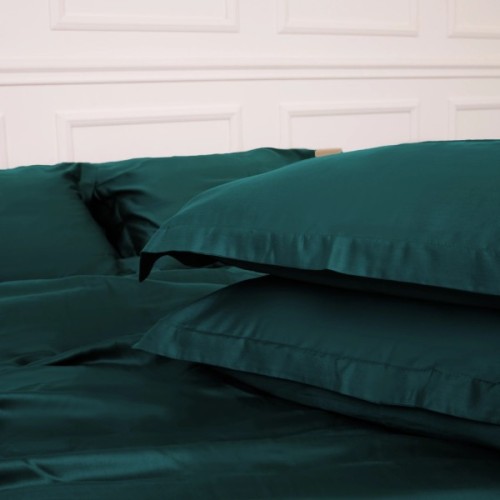 Постільна білизна MirSon Tencel №07 Emerald 175х210 двоспальний (2200009370984)