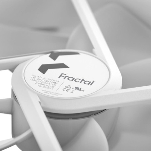 Кулер до корпусу Fractal Design Prisma AL-18 ARGB PWM White (FD-FAN-PRI-AL18-PWM-WT)