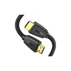 Кабель мультимедійний HDMI M to HDMI M 2.0m braided HD118 black Ugreen (40410)