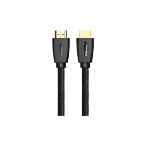 Кабель мультимедійний HDMI M to HDMI M 2.0m braided HD118 black Ugreen (40410)