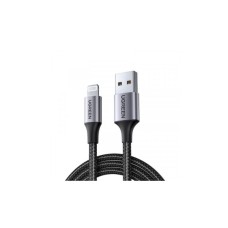 Дата кабель USB 2.0 AM to Lightning 1.0m 2.4A US199 black Ugreen (60156)