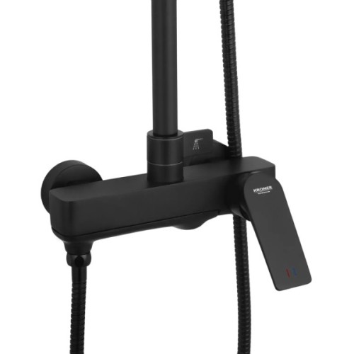 Душовий гарнітур Kroner Graz-SCH063 + змішувач Edelstahl Kubus-SCH010 (CVS30220)