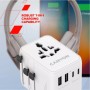 Зарядний пристрій Canyon OnTour 70 3xUSB-C + 2xUSB-A EU/UK/US/AUS 70W White (CNS-TA70W1006W)
