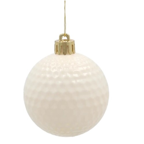 Ялинкова іграшка Chomik пластикові кульки 24 шт, 6 см, мікс кольорів (5900779899988)