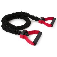 Еспандер Adidas Power Tube ADTB-10602 чорний, червоний 122 см (885652000277)