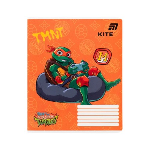 Зошит Kite Ninjia Turtles, 18 аркушів, клітинка (NT26-236)