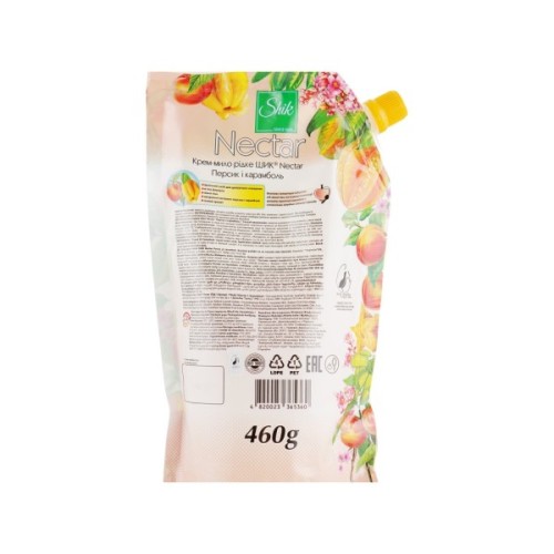 Рідке мило Shik Персик і карамболь дой-пак 460 г (4820023365360)