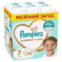 Підгузки Pampers Premium Care Розмір 7 (15+ кг) 99 шт (8006530223584)