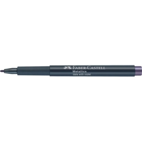 Маркер Faber-Castell металік для декору Metallics Marker Date with violet, M (1,5 мм), колір фіолетовий (32020)