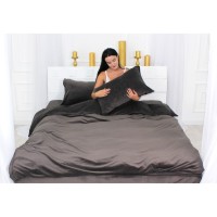 Постільна білизна MirSon Велюр Winter Frost 28-0003 Brown Velvet Двоспальний (2200003993660)