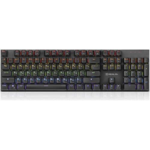 Клавіатура REAL-EL M 13 USB Grey (EL123100045)