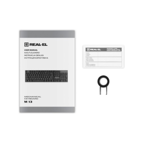 Клавіатура REAL-EL M 13 USB Grey (EL123100045)
