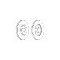 Гальмівний диск FERODO DDF2632C-1