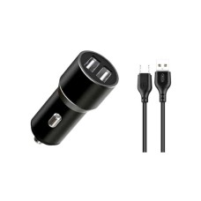 Зарядний пристрій XO 1xUSB + cable USB to Micro 5P TZ09 black (6920680873487)