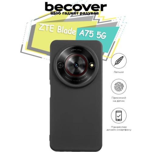 Чохол до мобільного телефона BeCover ZTE Blade A75 5G Black (712289)