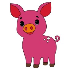 Картина по номерам ArtCraft Поросятко 25х30 см (15110-AC)