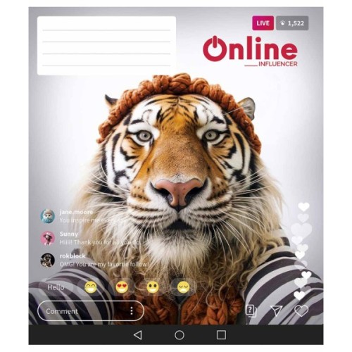 Зошит Школярик Online 48 аркушів лінія (048-3420L)