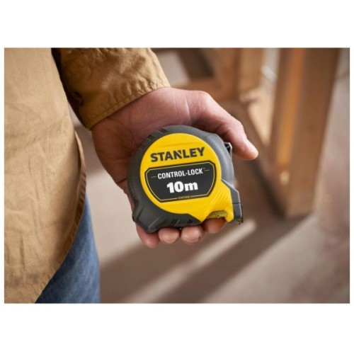 Рулетка Stanley CONTROCONTROL-LOCK 10мх25мм двостороння шкалаL-LOCK 10мх25мм, двосотроння шкала (STHT37233-0)