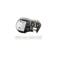 Стрічка для принтера етикеток Brady M-131-499, вирубні, 25.40×12.70 mm, 180 шт, black on white, нейлон (143350)