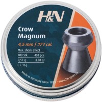 Пульки H&N Crow Magnum 4,5 мм, 0,57 г, 400 шт/уп (92224500004)