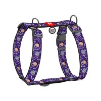 Шлея для собак WAUDOG Nylon анатомічна H-подібна з QR-паспортом "Рік та Морті 2" пластиковий фастекс, XL (323-0281)