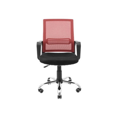 Офісне крісло Richman Джина Хром Піастра Сітка чорна + червона (ADD0003119)