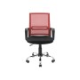 Офісне крісло Richman Джина Хром Піастра Сітка чорна + червона (ADD0003119)