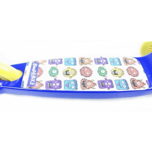 Самокат Bimbo Bike Monsters 12` з регулюванням висоти Синьо-жовтий (75803-IS)