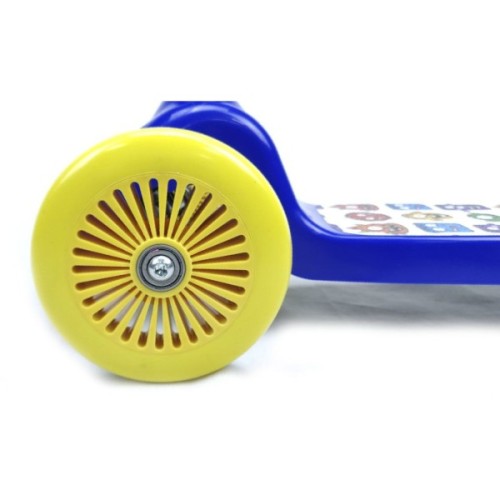 Самокат Bimbo Bike Monsters 12` з регулюванням висоти Синьо-жовтий (75803-IS)